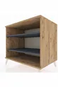 Commode Kronos 2 étagères Pin-Anthracite