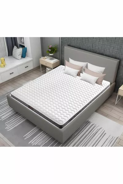 Visco Orthopedic Mattress Protector Pad & Fitted Mattress Topper 5 cm (Includes Bamboo Pillow Gift)