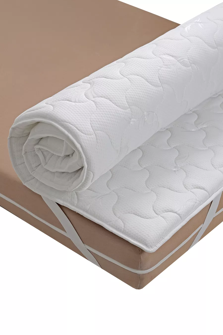 Matelas de couchage orthopédique complet avec surmatelas capitonné, épaisseur 4 cm