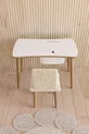 Montessori Kids Table Play Table Activity Table Study Table - 1 Piece with White Welsoft Chair