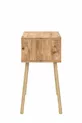 Table de chevet avec étagères sur pieds en bois - Pin Atlantique