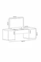 Mercan Makeup Table Wall-Mounted Makeup Table Space-Saving Color Lidya Anthracite