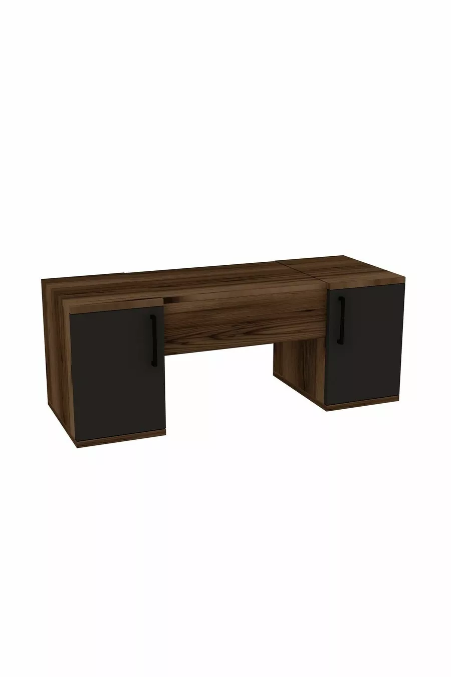 Mercan Makeup Table Wall-Mounted Makeup Table Space-Saving Color Lidya Anthracite