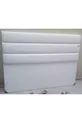 Titel DK Doppelbett Künstliches Leder Stoff Modell Weiß Farbe Handgemacht