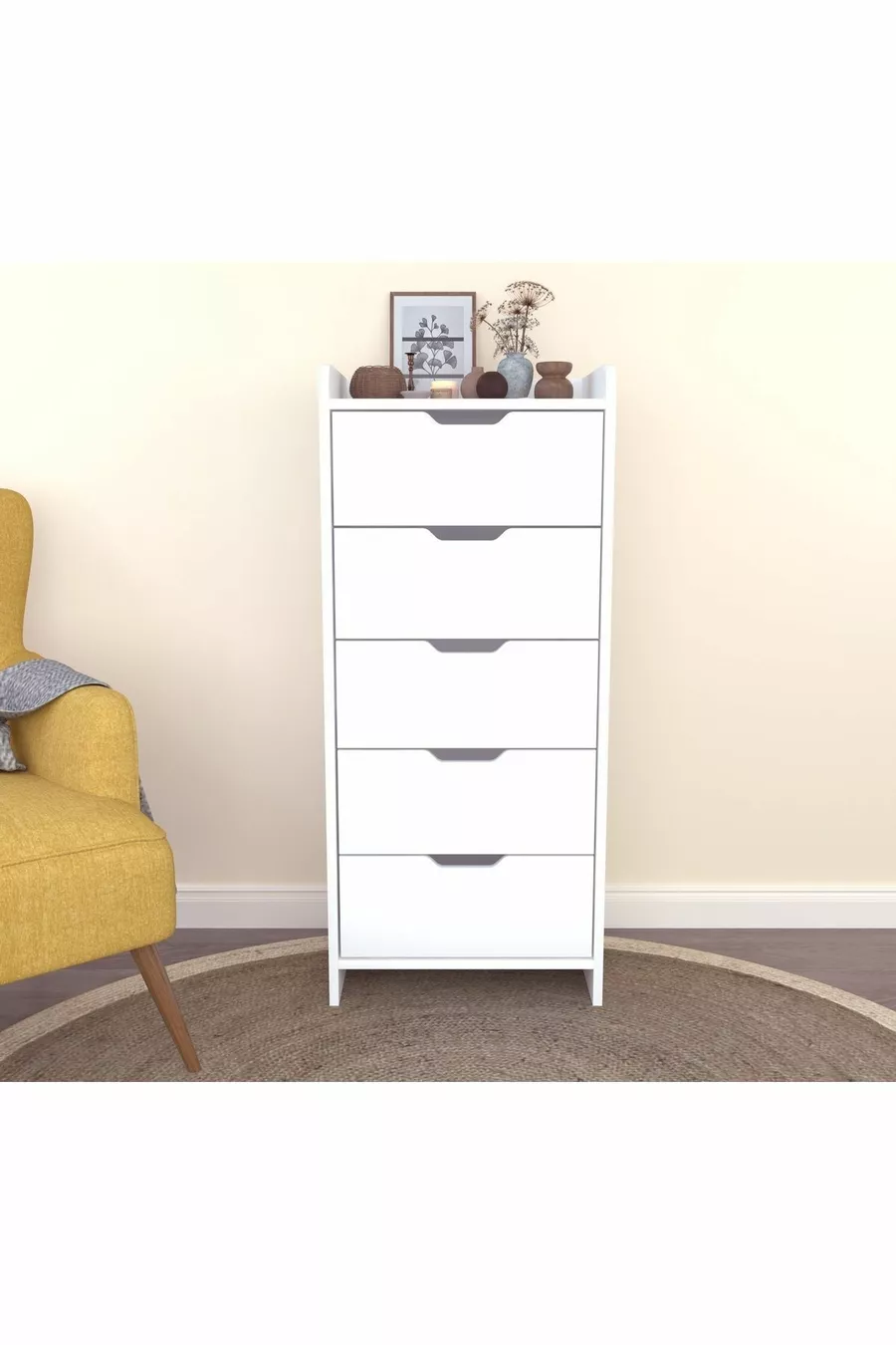 LODOS 5 LADEN WIT DRESSOIR