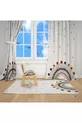 Regenboog Kinderkamer Set (gordijn, bedsprei en kussen, tapijt)