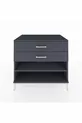 Commode Kronos à une étagère et deux tiroirs Anthracite-Anthracite