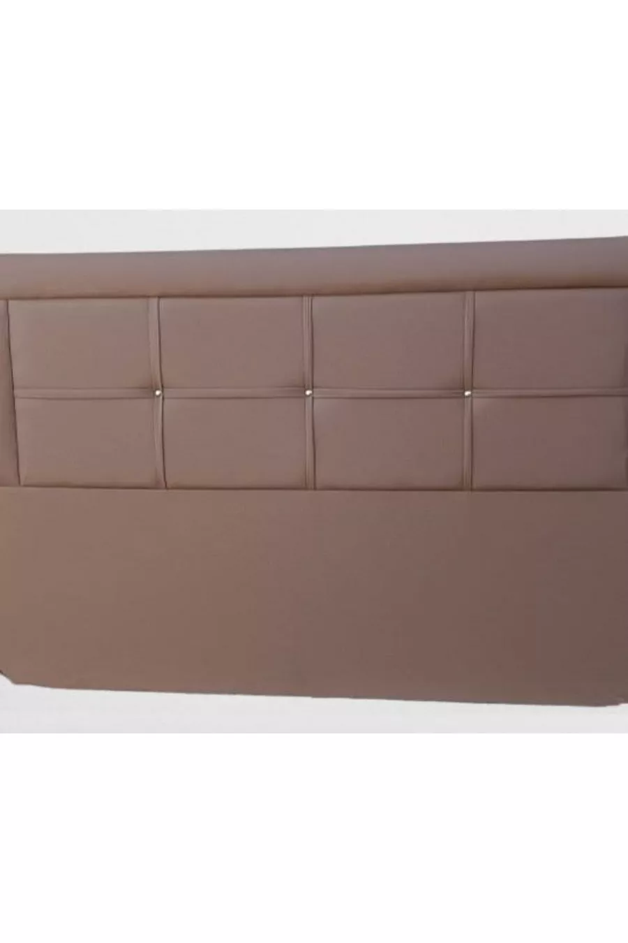 Titel DK Doppelbett Braun Geflochtene Optik Kunstleder Stoff Handgefertigt