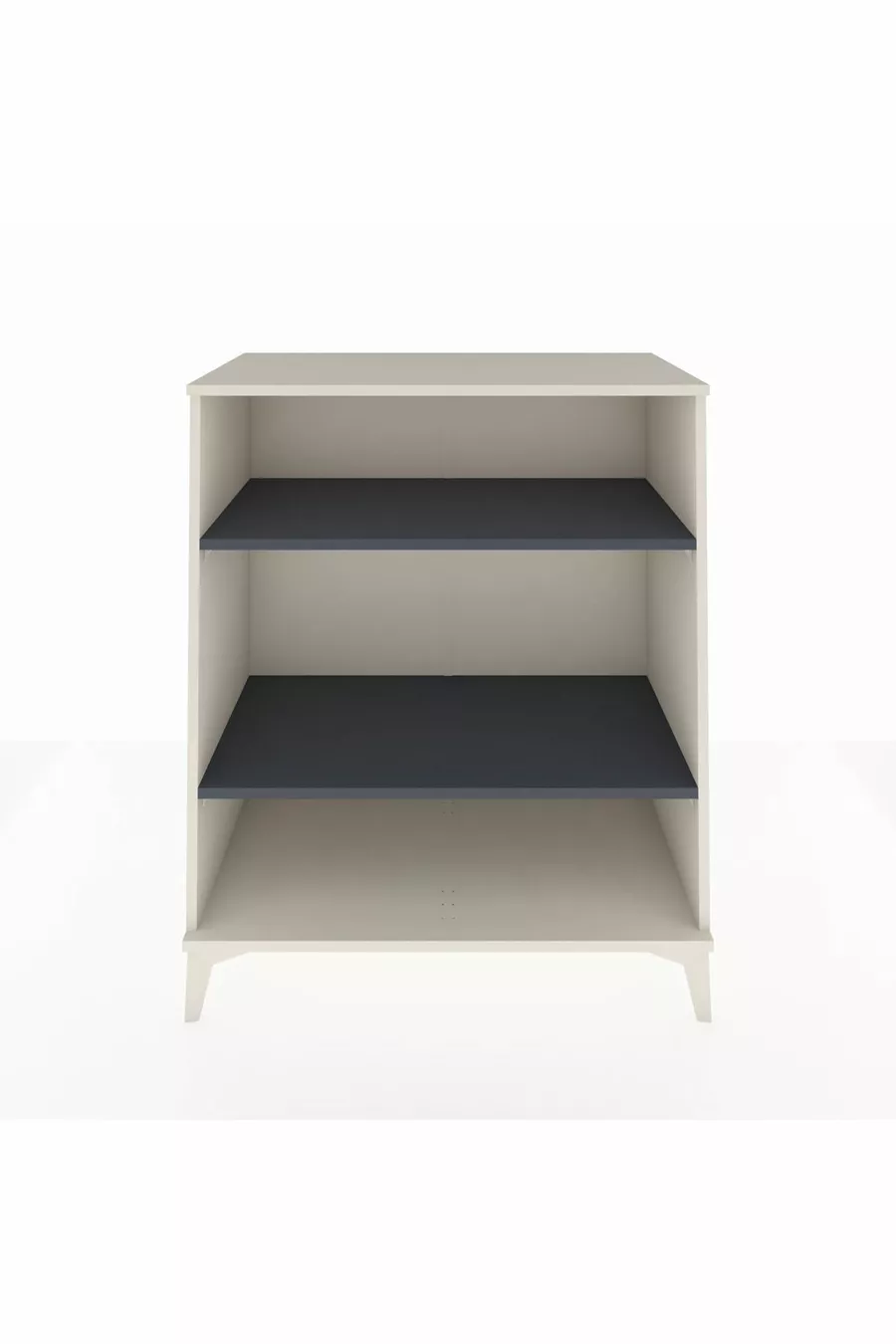 Commode Hyperion 2 étagères Pierre de lune-Anthracite