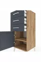 Hyperion Kommode mit einem Regal, 3 Schubladen und einer Tür, Kiefer-Anthrazit