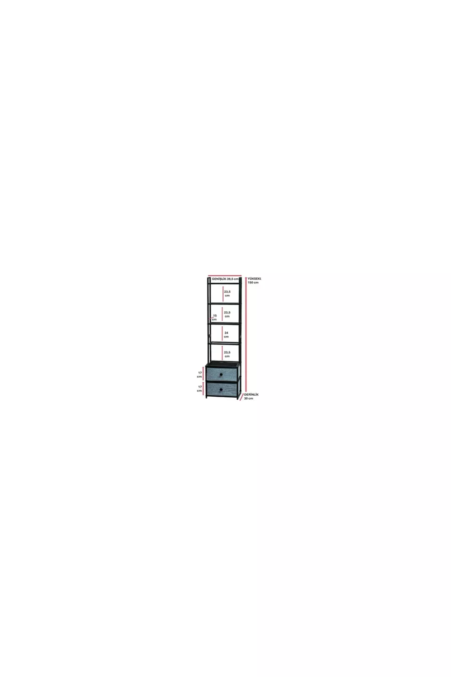 Stoffen lade 5-laags metalen kast decoratieve nachtkastje multifunctionele commode