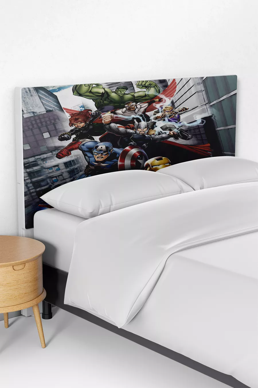 Copertura per testata del letto per bambini con motivo dei supereroi Marvel