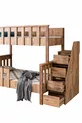 Mdf Profil Ranza, Deluxe Ayrılabilir Ranza - Ceviz + 2 Adet Comfort Yatak