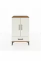 Hyperion Nightstand with 3 Shelves, 1 Drawer, 2 Doors, Pine-Agate