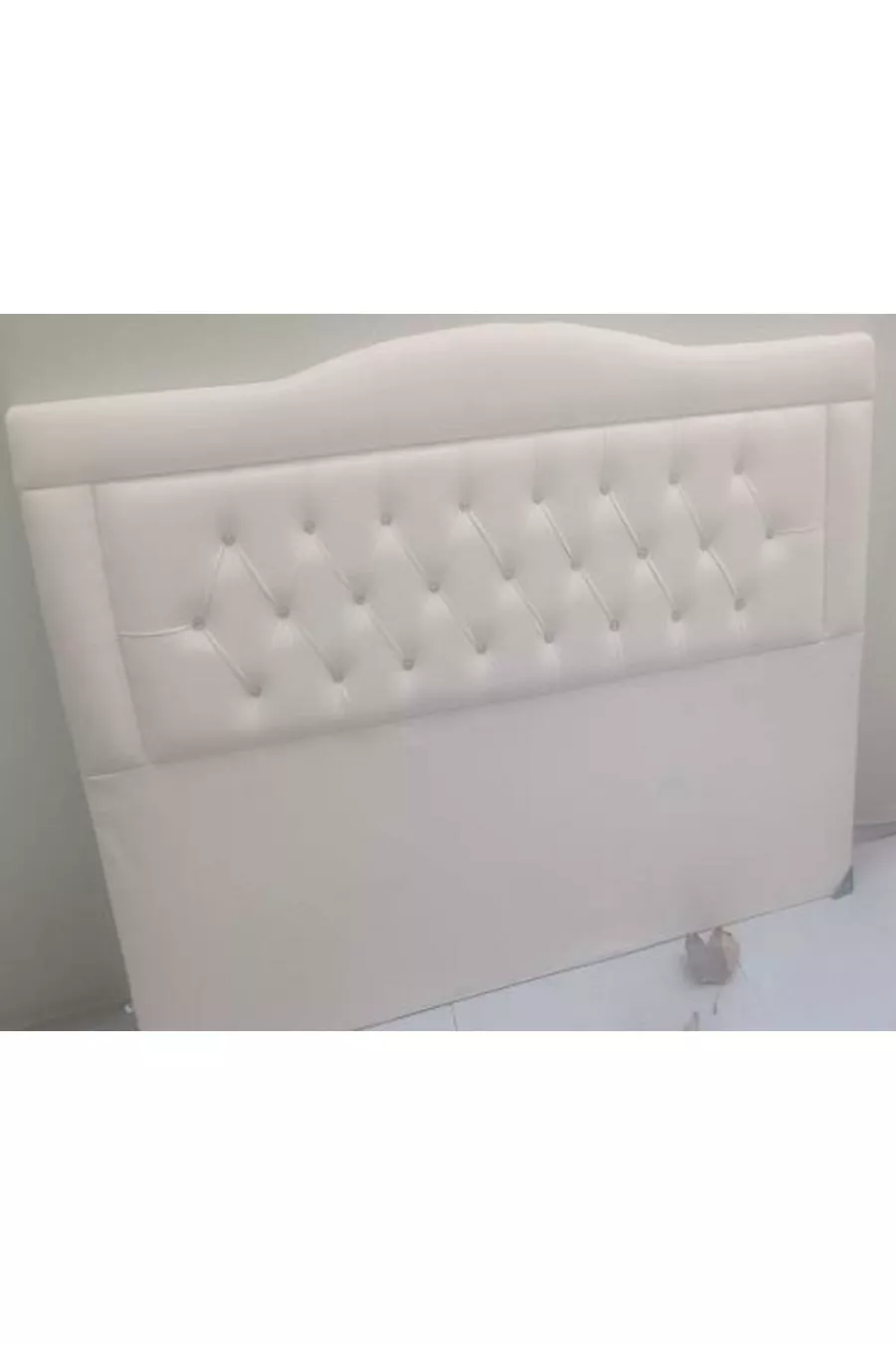 Titre DK Double Taille Modèle Tissu en Cuir Synthétique Couleur Crème Fait Main