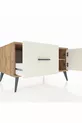 Commode Kronos à une étagère, un tiroir et une porte en pin-pierre d'onyx