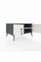 Commode Kronos 2 étagères 2 portes Anthracite-Pierre de lune