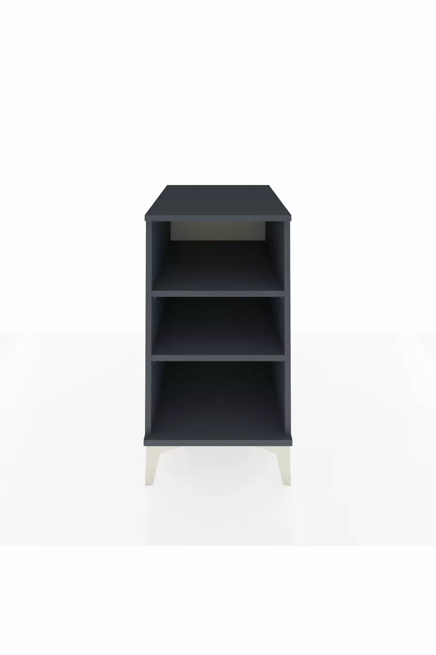 Kronos Nightstand 2-Shelf Anthracite-Anthracite