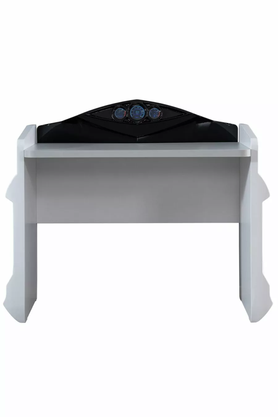 Camera dei Bambini - Letto con Carrello Vento - Armadio Sport a 3 Ante, Scrivania, Comò - Bianco