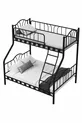 Imaj Lits superposés métalliques triple pour parents 3 personnes &