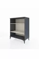 Commode Hyperion 2 étagères Anthracite-Pierre de lune