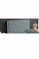 Housse de tête de lit pour lits de base Chambre d'adolescent Tons gris Motif géométrique carré