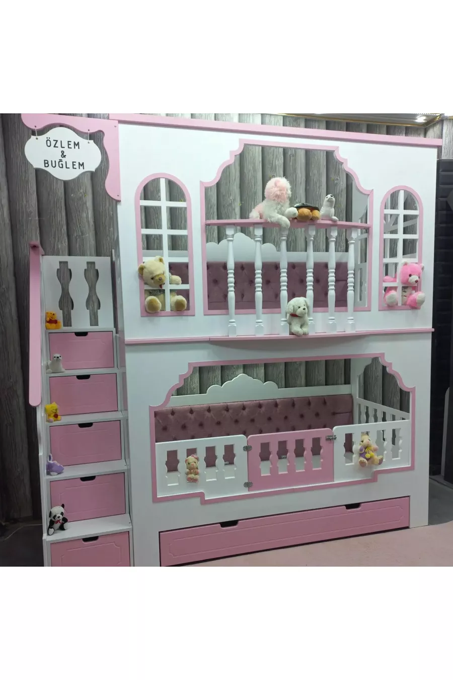 Princess Bunk Bed with Balcony
