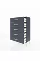 Commode Silva 5 tiroirs Anthracite | Élégante et Fonctionnelle