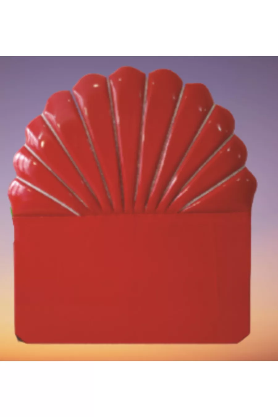 Modello ALC MİDYE Rivestimento in Tessuto in Pelle Sintetica Capitonné Moderno Rosso Fatto a Mano cm