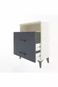 Comodino Arges con 1 ripiano e 2 cassetti Atesino-Antracite