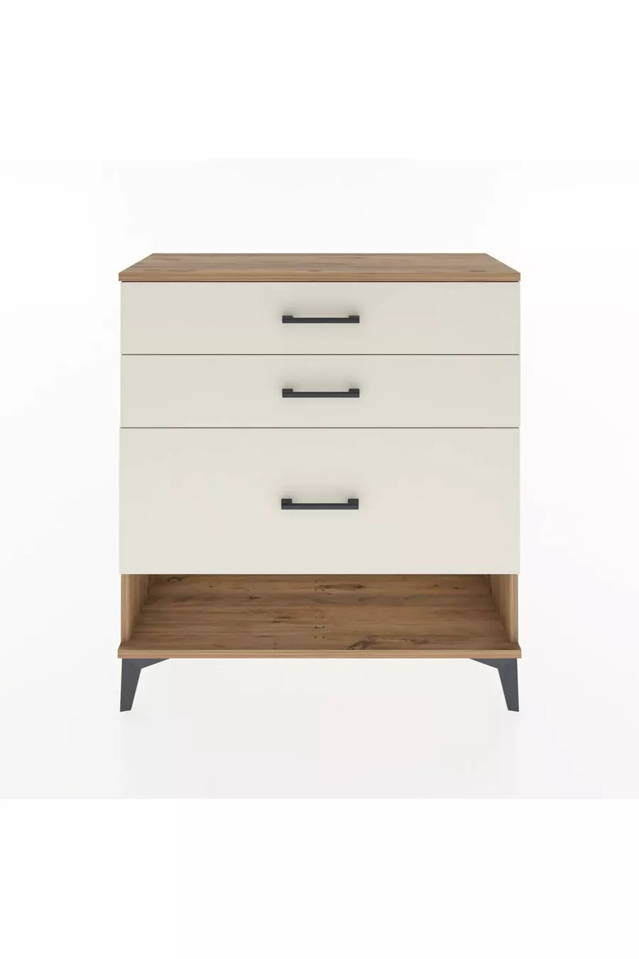 Commode Arges 3 tiroirs Pin-Pierre de Lune