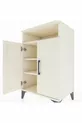 Hyperion Nightstand 3 Shelves 2 Doors Moonstone-Moonstone