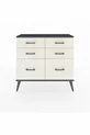 Commode Arges 6 tiroirs Anthracite-Anthracite/Gris quartz