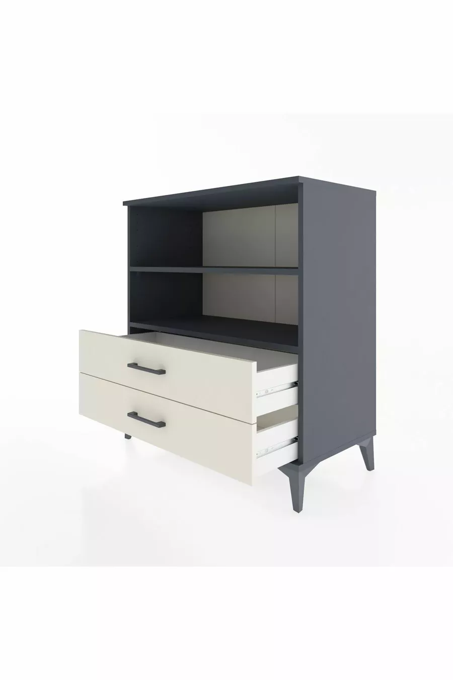Hyperion Dressoir 2 Planken 2 Laden Antraciet-Leisteen