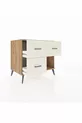 Commode Kronos à 3 tiroirs Pin-Pierre d'Agate