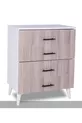 Commode à 4 tiroirs, livraison prête à monter