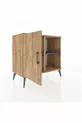 Commode Hyperion avec 2 étagères et une porte en pin-pin/anthracite