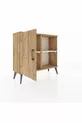 Commode Arges à 2 étagères avec une porte en pin-pin / pierre de lune