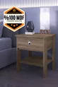 Table de chevet avec tiroir et compartiments en MDF