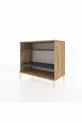 Commode Hyperion 2 étagères Pin-Anthracite