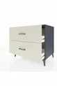Commode Kronos 2 tiroirs Anthracite-Pierre d'ardoise
