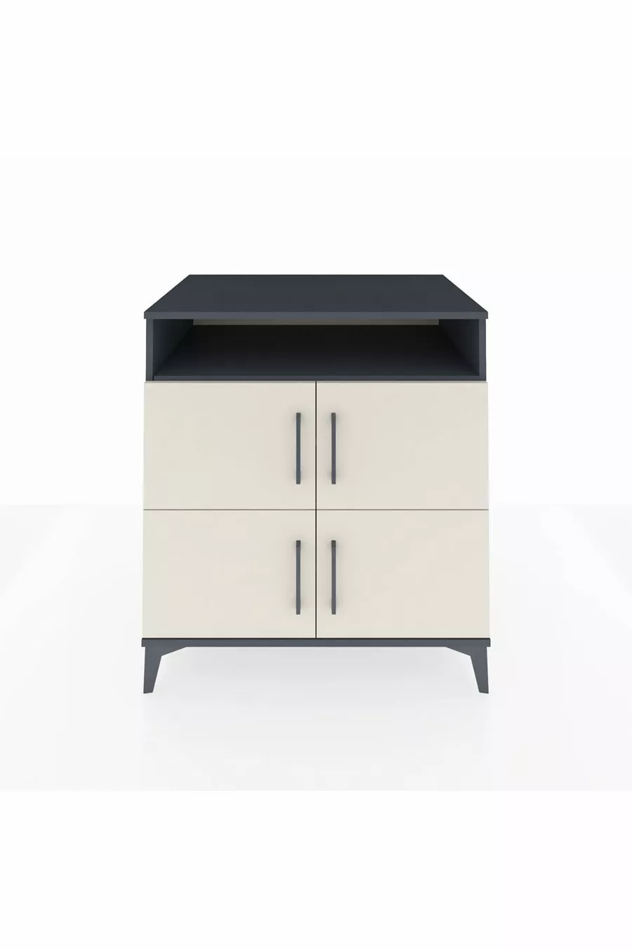 Kronos Dresser 4 Shelves 4 Doors Anthracite-Sandstone