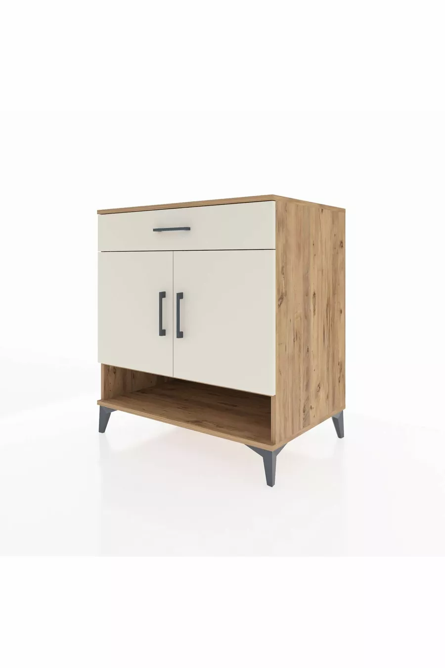 Kronos Dressoir 2 Planken 1 Lade 2 Deuren Den-Hout & Marmer