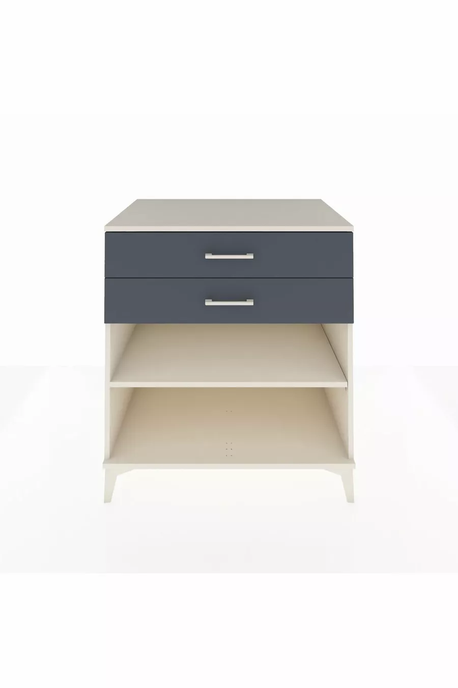Kronos Dressoir Enkel Plank 2 Laden Agaatgrijs-Antraciet