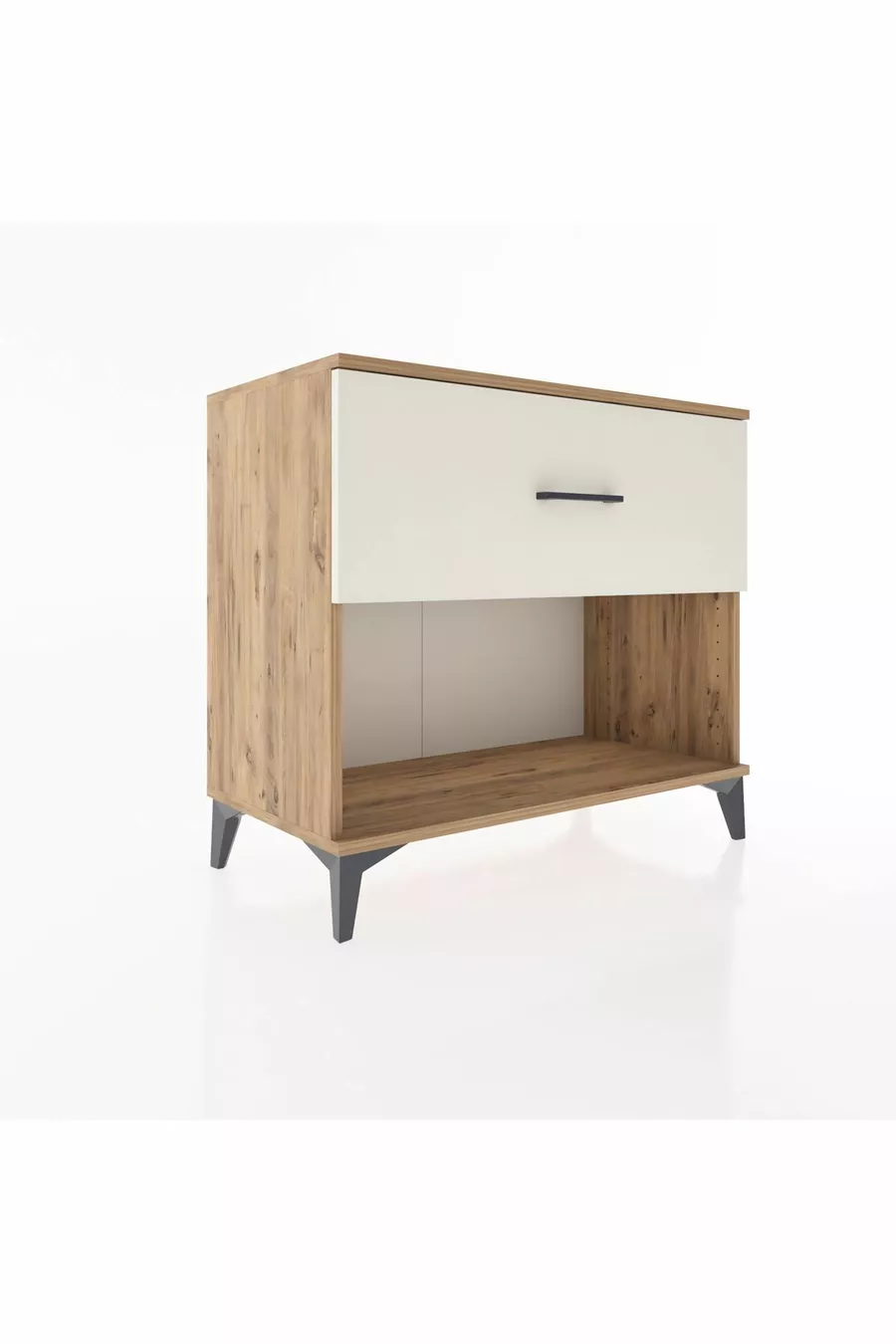 Hyperion Kommode mit einer Schublade Kiefer-Marmor