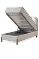 Ensemble de sommeil Bohem Prime pour une personne – Matelas à ressorts ensachés, lit coffre, tête de lit, ensemble 3 pièces