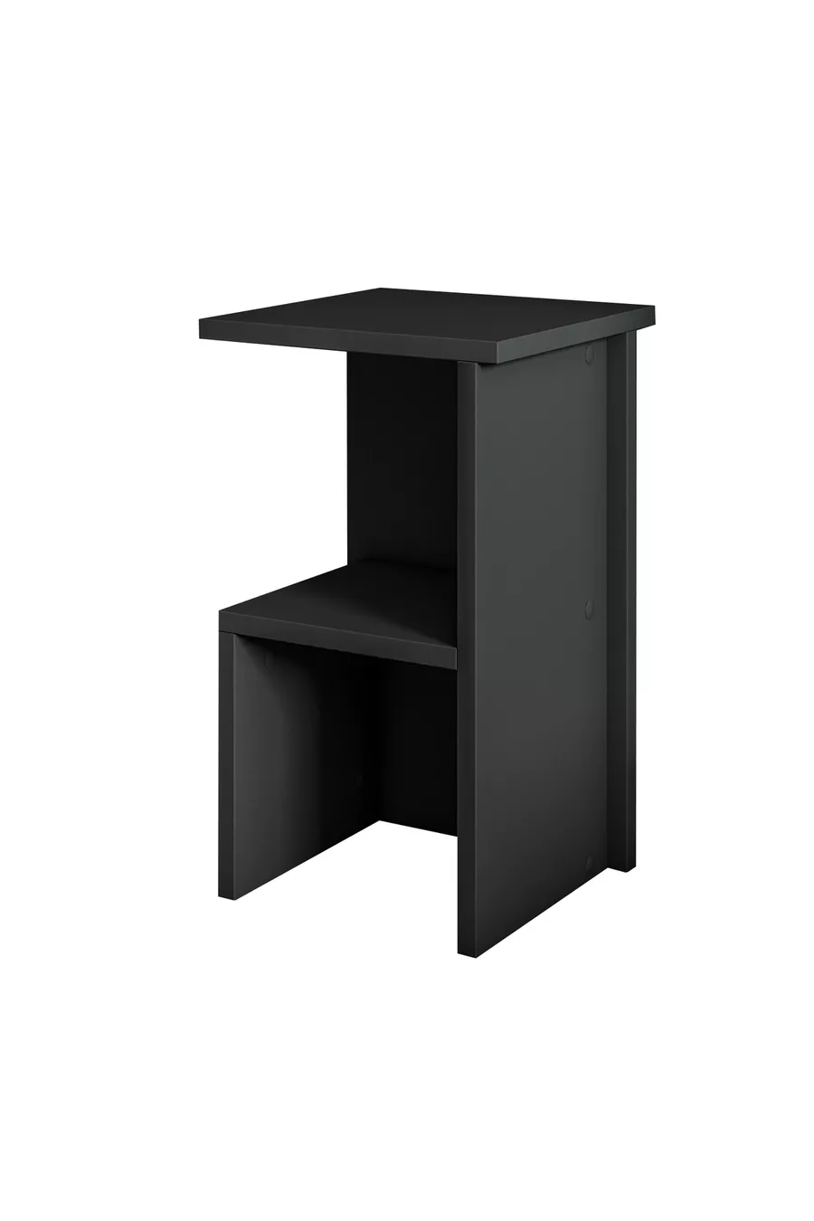 Table de chevet et table d'appoint moderne Roisin multifonctionnelle Anthracite