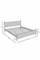 GM MODERN HOUTEN EN METALEN TOTAAL WIT TWEepersoonsbed