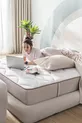 ENSEMBLE LIT LEGOM AVEC CADRE ET TÊTE DE LIT, LAVABLE, ORTHOPÉDIQUE, RESSORTS EN SAC, GARANTIE D'UN AN
