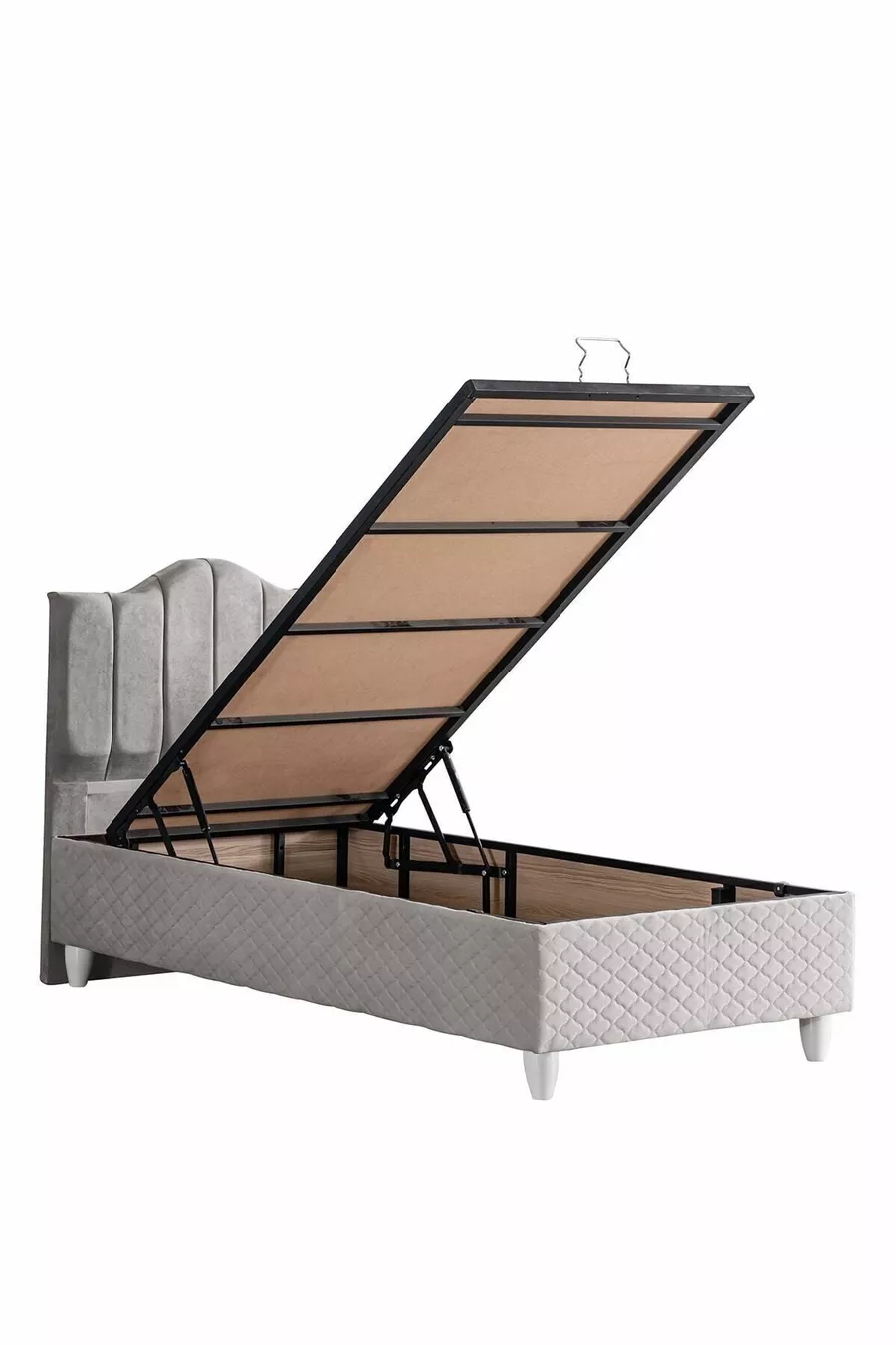 Bed Base, Trend Double Set, Single Bed Headboard - Gray